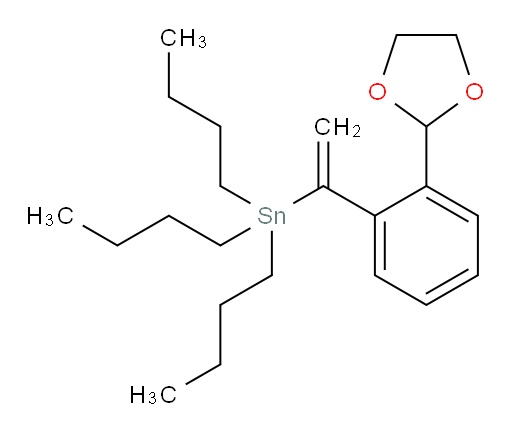 (1-(2-(1,3-dioxolan-2-yl)phenyl)vinyl)tributylstannane
