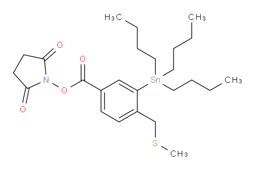 2,5-dioxopyrrolidin-1-yl 4-((methylthio)methyl)-3-(tributylstannyl)benzoate