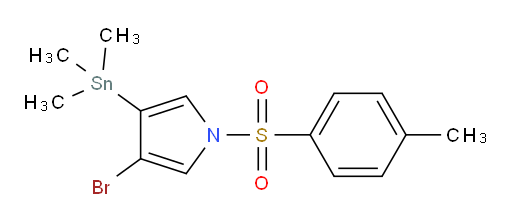 3-溴-1-对甲苯磺酰基-4-(三甲基锡基)-1H-吡咯