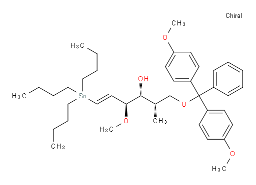 (2S,3R,4S,E)-1-(bis(4-methoxyphenyl)(phenyl)methoxy)-4-methoxy-2-methyl-6-(tributylstannyl)hex-5-en-3-ol