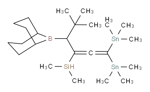 (4-(9-bora双环[3.3.1]壬-9-基)-5,5-二甲基-1,1-双(三甲基锡基)六-1,2-二烯-3-基)二甲基硅烷
