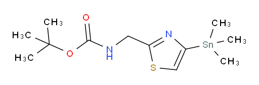 tert-butyl ((4-(trimethylstannyl)thiazol-2-yl)methyl)carbamate