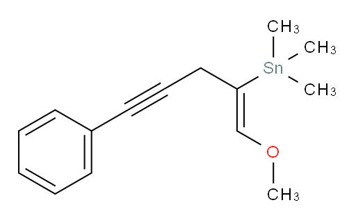 (Z)-(1-methoxy-5-phenylpent-1-en-4-yn-2-yl)trimethylstannane