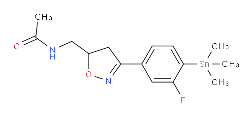N-((3-(3-氟-4-(三甲基锡基)苯基)-4,5-二氢异噁唑-5-基)甲基)乙酰胺