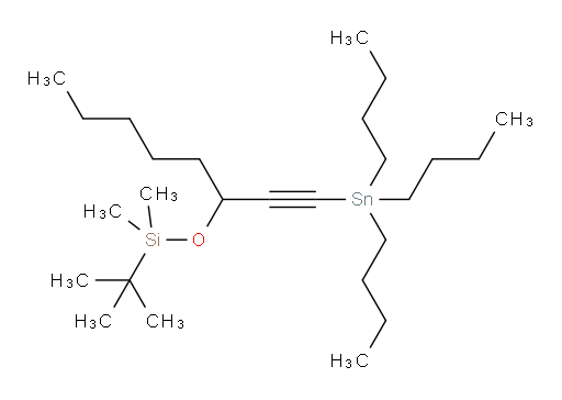 叔丁基二甲基((1-(三丁基锡基)辛-1-炔-3-氧基))硅烷