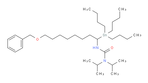 3-(8-(benzyloxy)-1-(tributylstannyl)octyl)-1,1-diisopropylurea