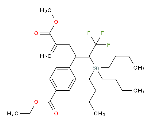 (Z)-乙基 4-(1,1,1-三氟-5-(甲氧羰基)-2-(三丁基锡基)六-2,5-二烯-3-基)苯甲酸酯