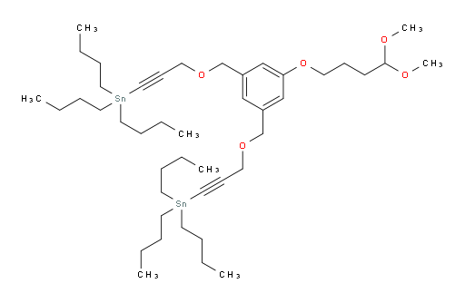 ((((5-(4,4-二甲氧基丁氧基)-1,3-苯基ene)双(亚甲基))双(氧基))双(丙-1-炔e-3,1-二基))双(三丁基锡烷)