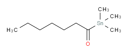 1-(trimethylstannyl)heptan-1-one