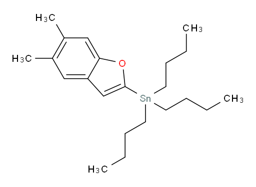 tributyl(5,6-dimethylbenzofuran-2-yl)stannane