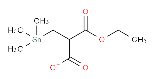 3-ethoxy-3-oxo-2-((trimethylstannyl)methyl)propanoate