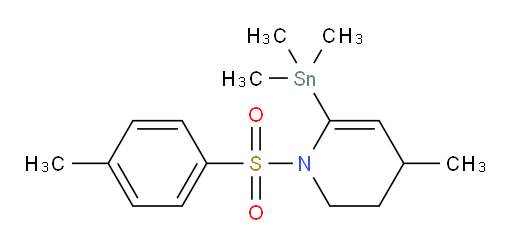4-methyl-1-tosyl-6-(trimethylstannyl)-1,2,3,4-tetrahydropyridine