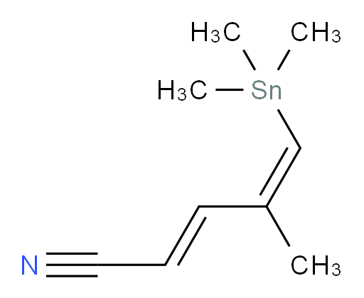 (2E,4Z)-4-methyl-5-(trimethylstannyl)penta-2,4-dienenitrile