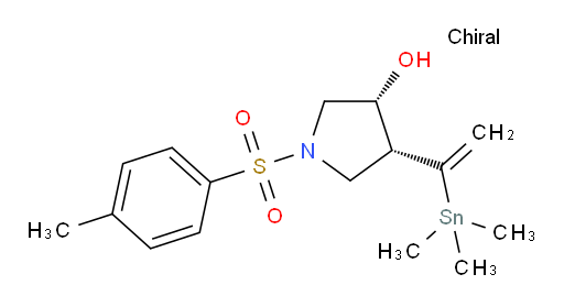 (3R,4R)-1-tosyl-4-(1-(trimethylstannyl)vinyl)pyrrolidin-3-ol