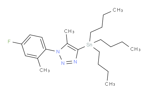 1-(4-fluoro-2-methylphenyl)-5-methyl-4-(tributylstannyl)-1H-1,2,3-triazole