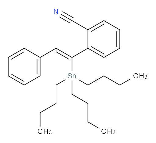 (Z)-2-(2-苯基-1-(三丁基锡基)乙烯基)苯腈