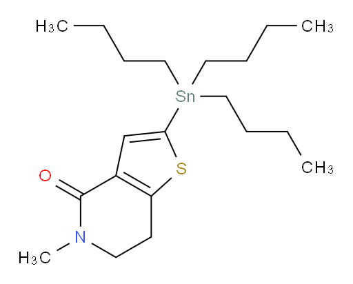 5-methyl-2-(tributylstannyl)-6,7-dihydrothieno[3,2-c]pyridin-4(5H)-one