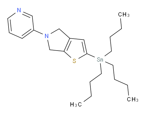 5-(pyridin-3-yl)-2-(tributylstannyl)-5,6-dihydro-4H-thieno[2,3-c]pyrrole