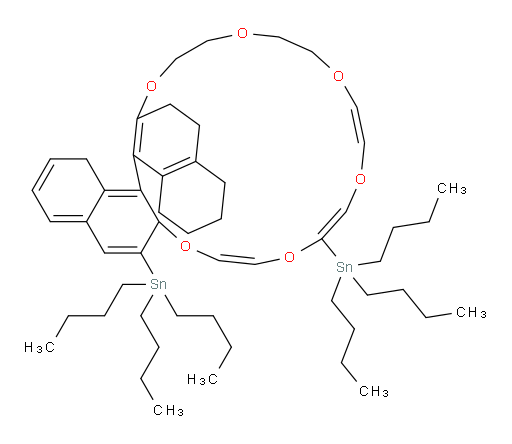 ((12E,15E,18E)-1,2,3,4,5,10a,21,22,24,25,27,28-dodecahydrodinaphtho[2,1-q:1',2'-s][1,4,7,10,13,16]hexaoxacycloicosine-10,15-diyl)bis(tributylstannane)