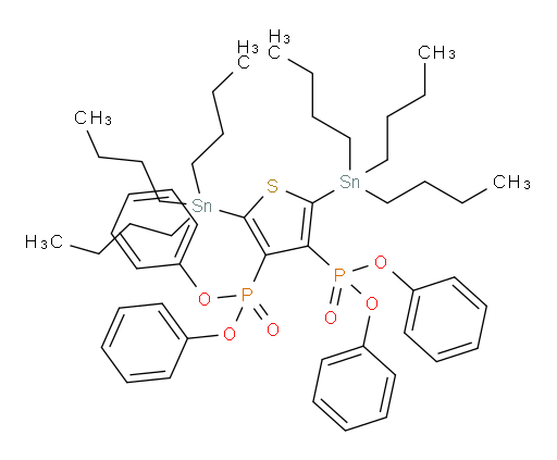 tetraphenyl (2,5-bis(tributylstannyl)thiophene-3,4-diyl)bis(phosphonate)