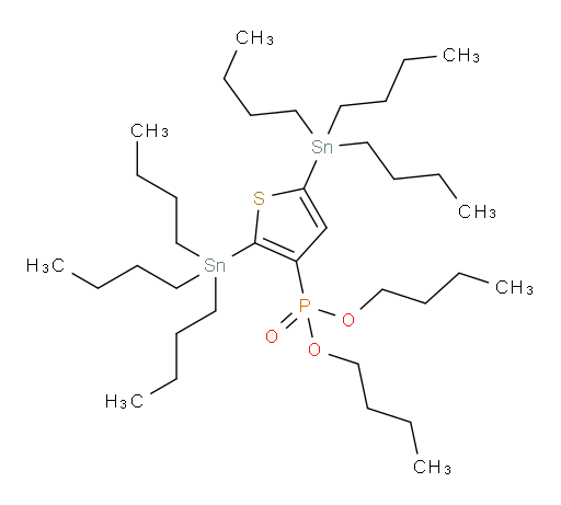 dibutyl (2,5-bis(tributylstannyl)thiophen-3-yl)phosphonate
