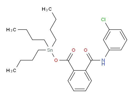 tributylstannyl 2-((3-chlorophenyl)carbamoyl)benzoate
