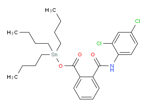 tributylstannyl 2-((2,4-dichlorophenyl)carbamoyl)benzoate