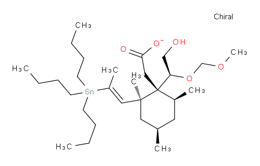 2-((1R,2S,4R,6S)-1-((S)-2-hydroxy-1-(methoxymethoxy)ethyl)-2,4,6-trimethyl-2-((E)-2-(tributylstannyl)prop-1-en-1-yl)cyclohexyl)acetate