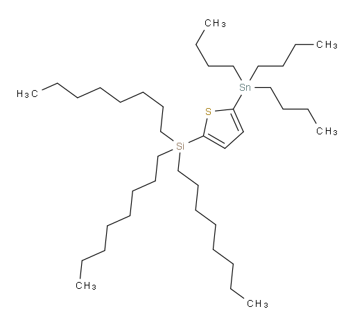 trioctyl(5-(tributylstannyl)thiophen-2-yl)silane
