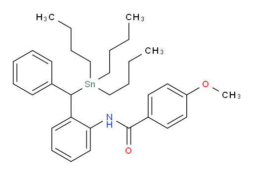 4-methoxy-N-(2-(phenyl(tributylstannyl)methyl)phenyl)benzamide