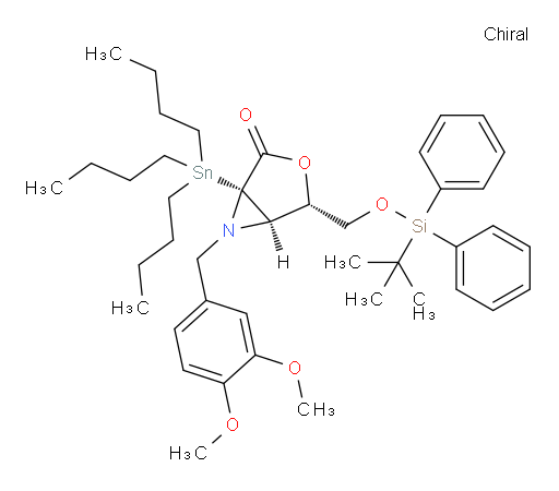 (1S,4S,5R)-4-(((tert-butyldiphenylsilyl)oxy)methyl)-6-(3,4-dimethoxybenzyl)-1-(tributylstannyl)-3-oxa-6-azabicyclo[3.1.0]hexan-2-one