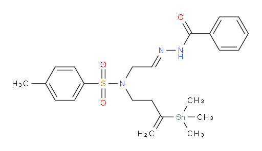 (E)-N-(2-(2-benzoylhydrazono)ethyl)-4-methyl-N-(3-(trimethylstannyl)but-3-en-1-yl)benzenesulfonamide