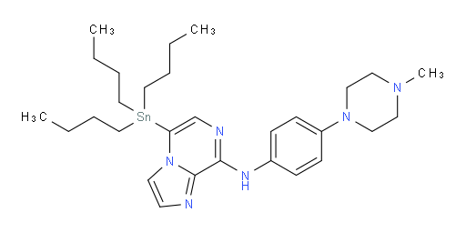 N-(4-(4-methylpiperazin-1-yl)phenyl)-5-(tributylstannyl)imidazo[1,2-a]pyrazin-8-amine