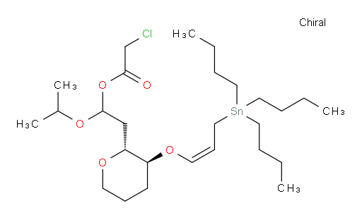 1-isopropoxy-2-((2R,3S)-3-(((Z)-3-(tributylstannyl)prop-1-en-1-yl)oxy)tetrahydro-2H-pyran-2-yl)ethyl 2-chloroacetate