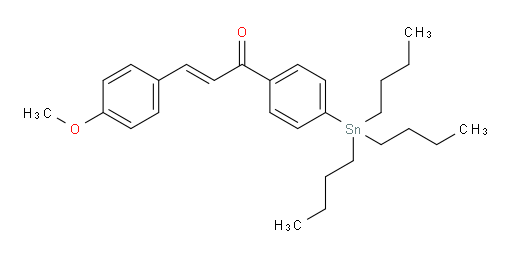 (E)-3-(4-甲氧基苯基)-1-(4-(三丁基锡基)苯基)丙-2-烯-1-酮