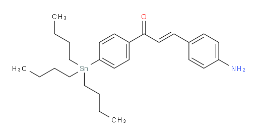 (E)-3-(4-aminophenyl)-1-(4-(tributylstannyl)phenyl)prop-2-en-1-one