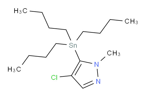 4-chloro-1-methyl-5-(tributylstannyl)-1H-pyrazole
