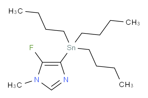 5-fluoro-1-methyl-4-(tributylstannyl)-1H-imidazole