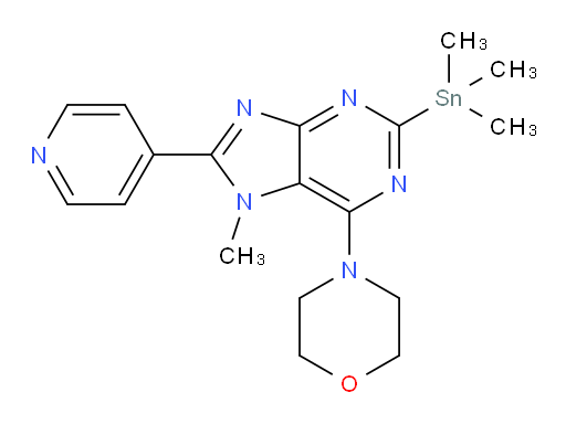 4-(7-methyl-8-(pyridin-4-yl)-2-(trimethylstannyl)-7H-purin-6-yl)morpholine