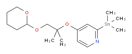 4-((2-methyl-1-((tetrahydro-2H-pyran-2-yl)oxy)propan-2-yl)oxy)-2-(trimethylstannyl)pyridine