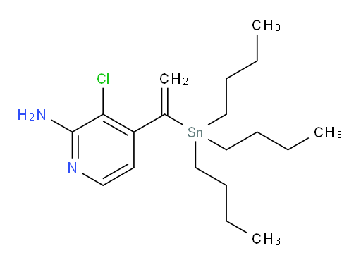 3-chloro-4-(1-(tributylstannyl)vinyl)pyridin-2-amine