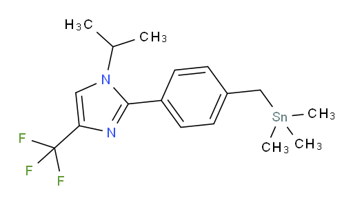 1-isopropyl-4-(trifluoromethyl)-2-(4-((trimethylstannyl)methyl)phenyl)-1H-imidazole