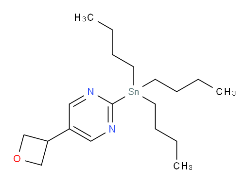 5-(oxetan-3-yl)-2-(tributylstannyl)pyrimidine