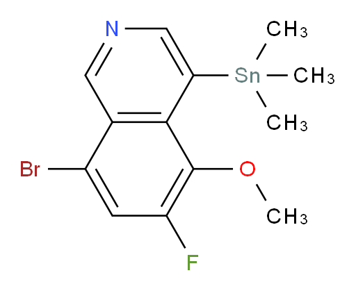 8-bromo-6-fluoro-5-methoxy-4-(trimethylstannyl)isoquinoline