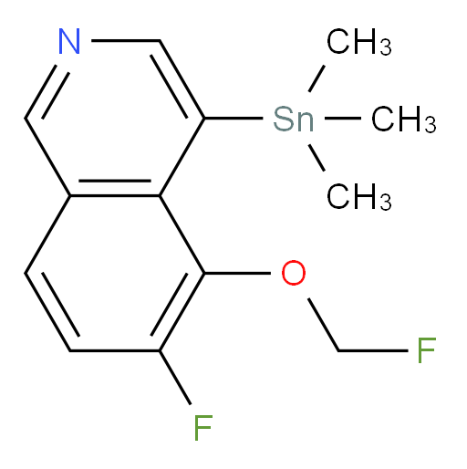 6-fluoro-5-(fluoromethoxy)-4-(trimethylstannyl)isoquinoline