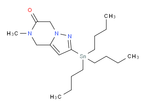 5-methyl-2-(tributylstannyl)-4,5-dihydropyrazolo[1,5-a]pyrazin-6(7H)-one