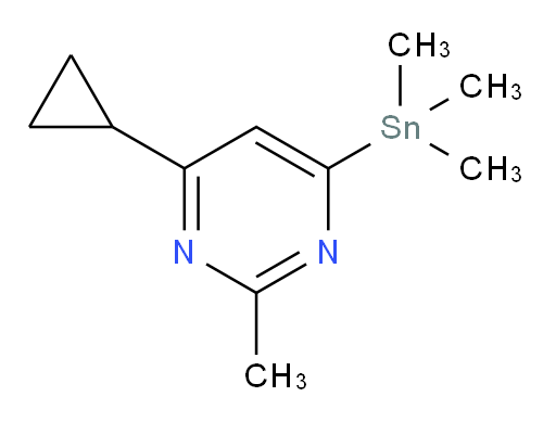 4-cyclopropyl-2-methyl-6-(trimethylstannyl)pyrimidine