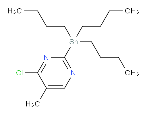4-chloro-5-methyl-2-(tributylstannyl)pyrimidine