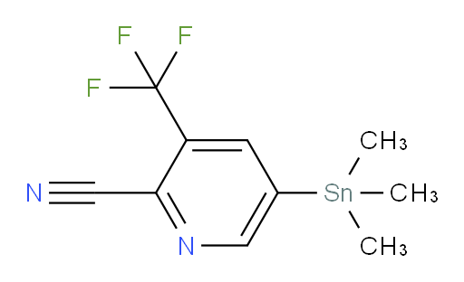 3-(trifluoromethyl)-5-(trimethylstannyl)picolinonitrile