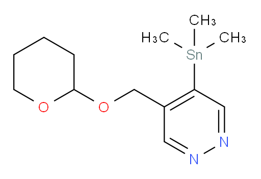 4-(((tetrahydro-2H-pyran-2-yl)oxy)methyl)-5-(trimethylstannyl)pyridazine